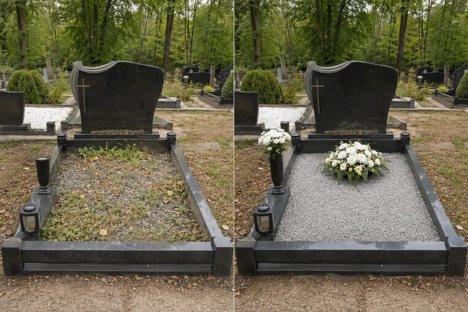Kapavietės sutvarkymas prieš darbus